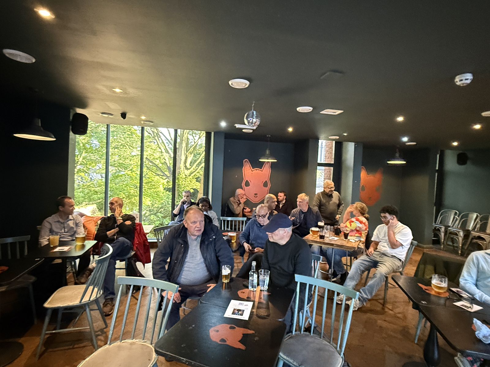 The crowd at our new home, the Mad Squirrel Tap in St Albans